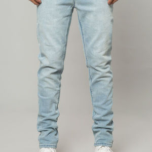 Light Indigo Denim Slim Tapered Pant